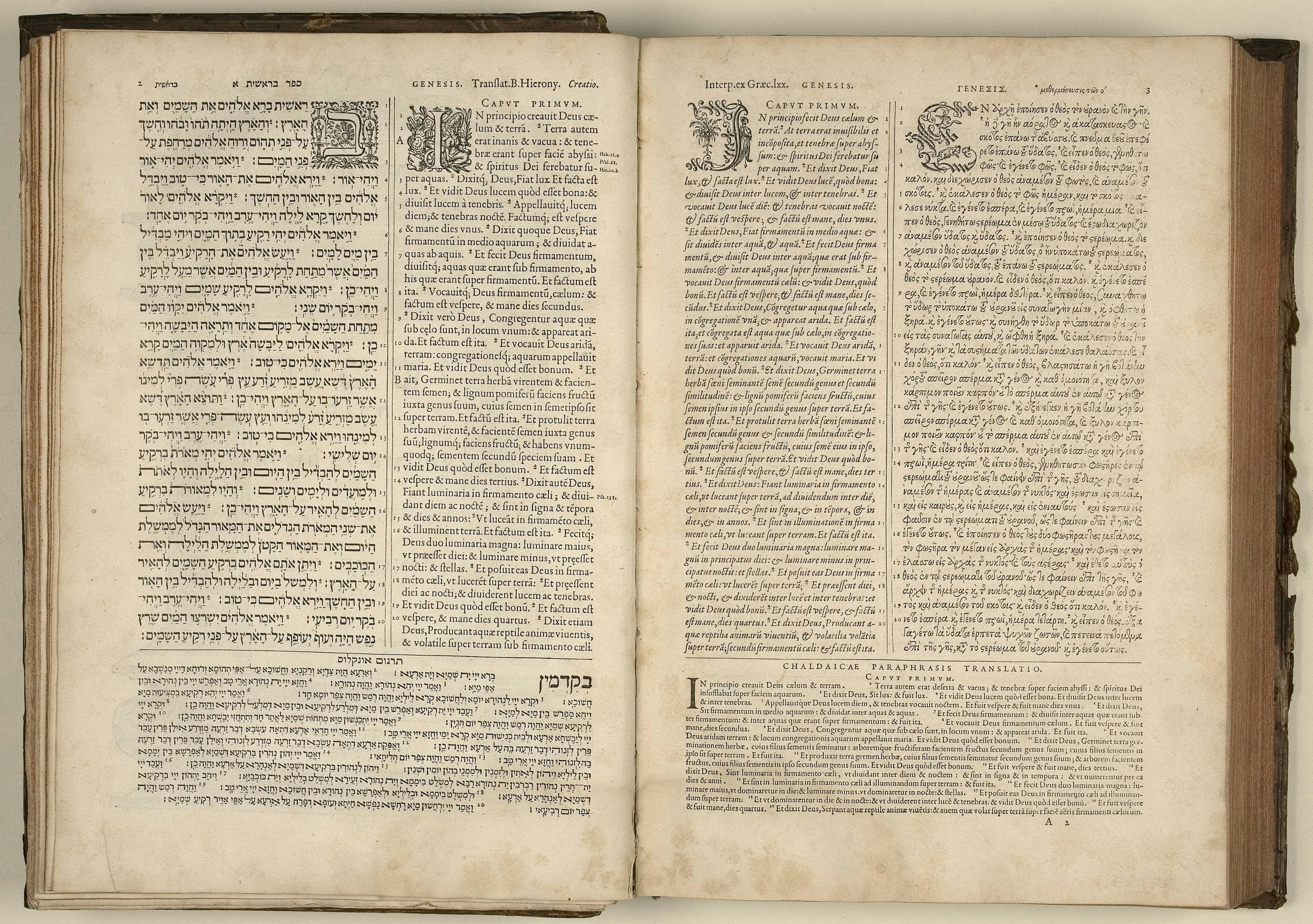 Biblia sacra Hebraice Chaldaice Graece Latine Christoffel Plantijn