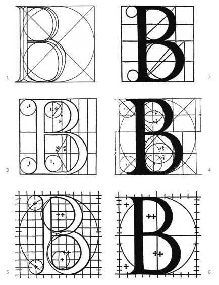 Geometrically constructed letters