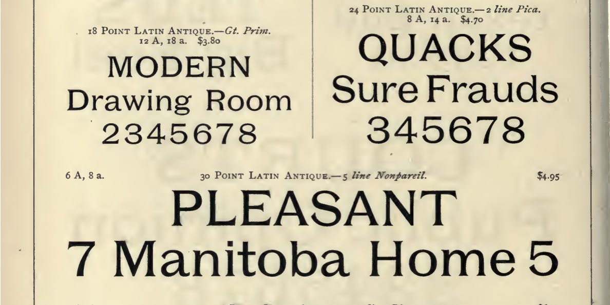 Latin Antique from Franklin Foundry
