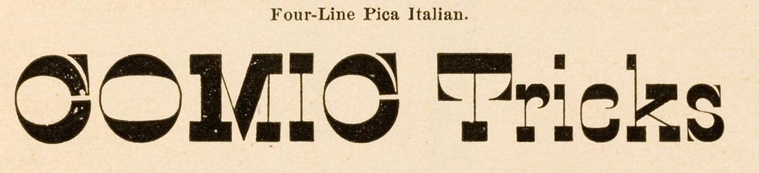 Four-Line Pica Italian
